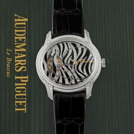 Pre-owned Audemars Piguet Ladies Millenary Hand Wound ZEBRA 77249bc.zz.a102cr.01