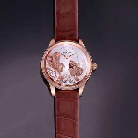 Pre-owned Jaquet Droz LIMITED EDITION Season Fall Les Ateliers d'Art Relief 41mm j005023270