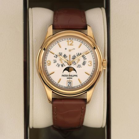 Pre-owned Patek Philippe Annual Calendar Moonphase 39mm 5146j-001