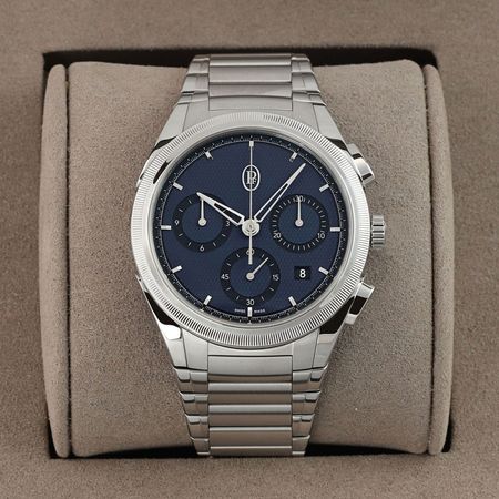 Pre-owned Parmigiani Tonda PF Chronograph Milano Blue 42mm pfc915-1020001-100182