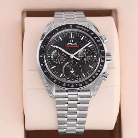 Pre-owned Omega Speedmaster METEORITE Moonphase Chronograph 43mm 304.30.43.52.01.001