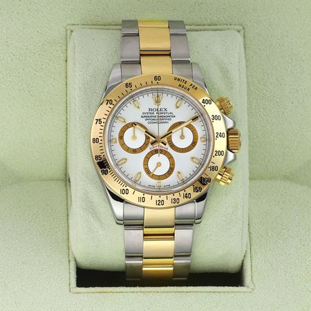 Pre-owned Rolex FACTORY SERVICED Cosmograph Daytona 40mm D Serial 116523 White Index