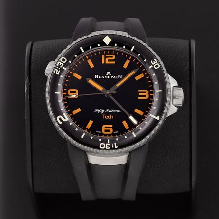 Pre-owned Blancpain Fifty Fathoms 70th Anniversary Act 2 Tech Gombessa 47mm 5019-12B30-64A