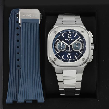 Pre-owned Bell & Ross BR 05 Chronograph 42mm BR05C-BU-ST/SST