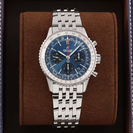 Pre-owned Breitling FACTORY SERVICE Navitimer B01 Chronograph 43mm ab0121211c1a1