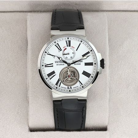 Pre-owned Ulysse Nardin Marine Tourbillon 43mm 1283-181/e0