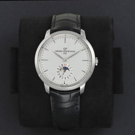 Pre-owned Girard Perregaux 1966 Date Moon Phases 40mm 49545-11-131-bb60