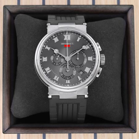 Pre-owned Breguet Marine Chronograph 42.3mm 5527TI/G2/5WV