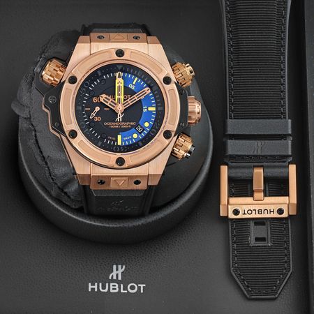 Pre-owned Hublot FACTORY SERVICED King Power Oceanographic 1000 48mm 732.OX.1180.RX