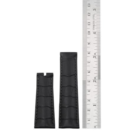 Pre-owned Rolex  Black Alligator Leather