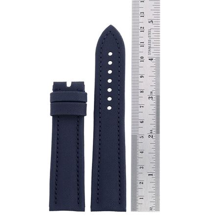 Pre-owned Blancpain  Blue Sailcloth Strap