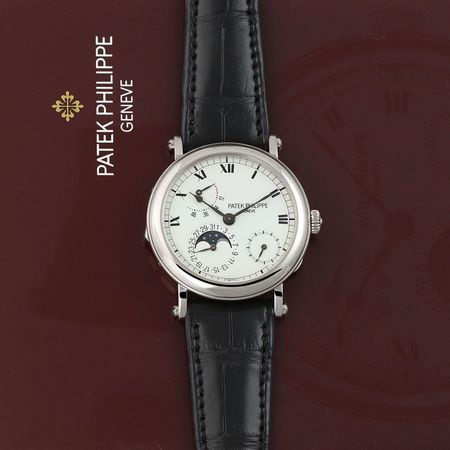 Pre-owned Patek Philippe Complications Power Reserve Moonphase 36mm 5054G-001