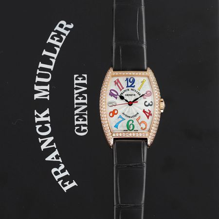 Pre-owned Franck Muller Cintree Curvex Color Dream Automatic 7500 SC AT FO COL DRM D 5N