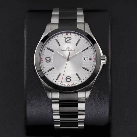 Pre-owned Maurice Lacroix Miros Quartz Date 40mm MI1018-SS002-131