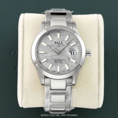 Pre-owned Ball Watch Engineer III Marvelight Meteorite Chronometer 40mm NM9026C-S46C-MSL