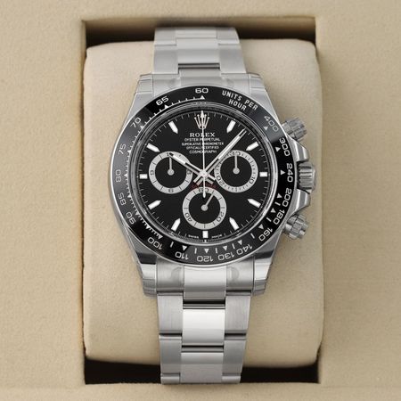 Pre-owned Rolex STICKERED Cosmograph Daytona Stainless Steel 40mm 126500LN