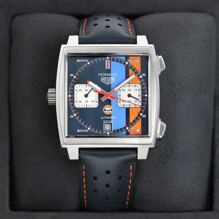 Pre-owned Tag Heuer Monaco Chronograph GULF 39mm CAW211R.FC6401