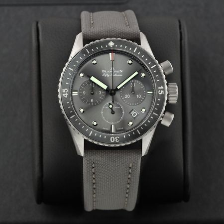 Pre-owned Blancpain Fifty Fathoms Bathyscaphe Flyback Chronograph 43mm 5200-1210-g52a