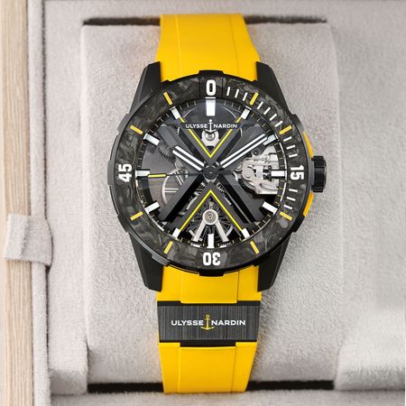 Pre-owned Ulysse Nardin Diver X Skeleton 44mm LIMITED 3723-170LE-2A-BLACK/3B