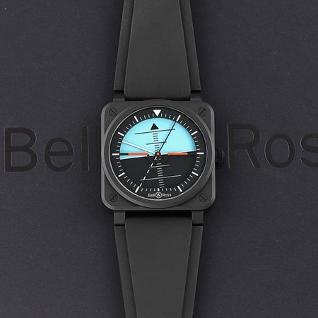 Pre-owned Bell & Ross BR-03 Automatic Horizon 41mm BR03A-HRZ-CE/SRB