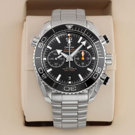 Pre-owned Omega Planet Ocean 600m Chronograph 45.5mm 215.30.46.51.01.001