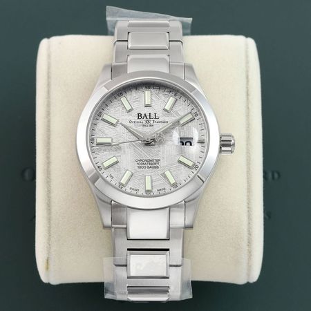 Pre-owned Ball Watch Engineer III Marvelight Meteorite Chronometer 40mm NM9026C-S46C-MSL